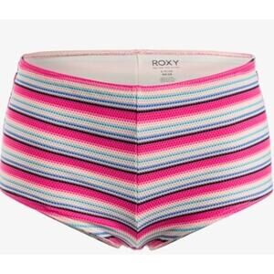 Roxy Paraiso Stripe - Medium Waist Bikini Bottoms for Women Style ERJX404880